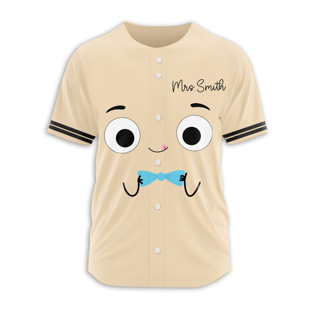 Personalized I Teach Clever Cookies Teacher Baseball Jersey