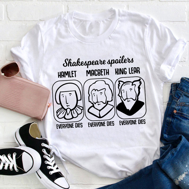 Funny Literature Spoilers Teacher T-Shirt