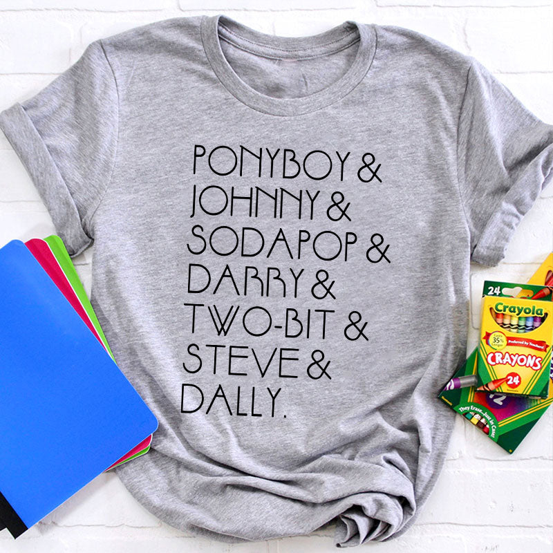 Literature Characters Teacher T-Shirt