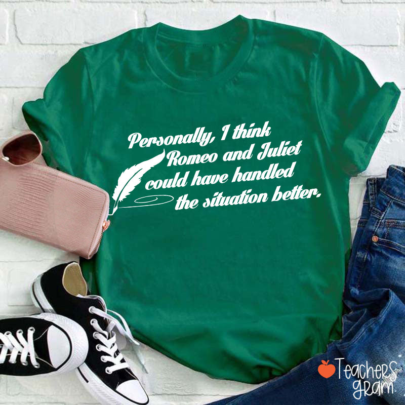 Funny Literature I Think Love Teacher T-Shirt