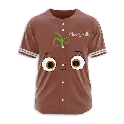 Personalized I Teach Clever Cookies Teacher Baseball Jersey