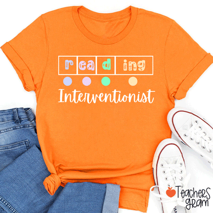 Reading Interventionist Teacher T-Shirt