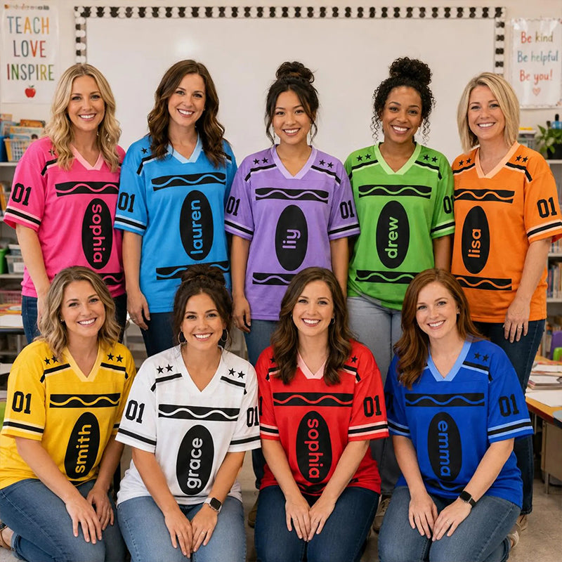Personalized Name Halloween Vibes Teacher Mesh Jersey