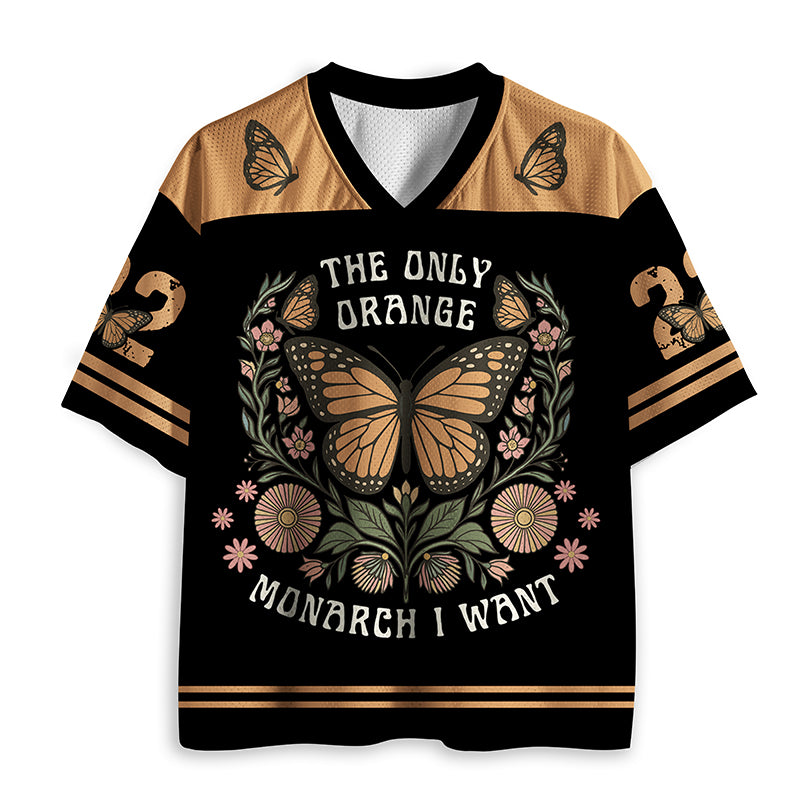 The Only Orange Monarch I Want Teacher Mesh Jersey