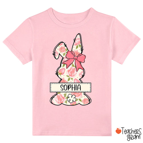 Personalized Coquette Bunny Class T-Shirt
