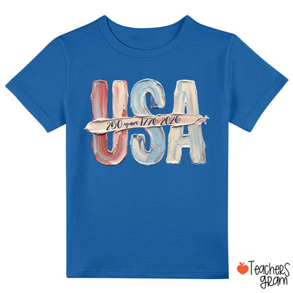 Watercolor USA 250 Years Class T-Shirt