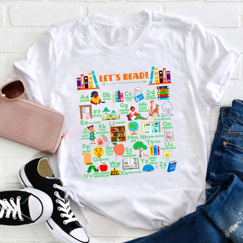 Let's Read Teacher T-Shirt