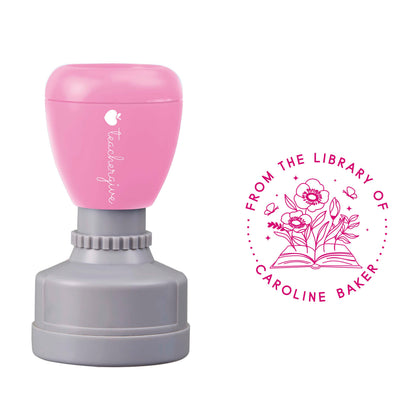 Personalized From The Library Of Teacher Stamp