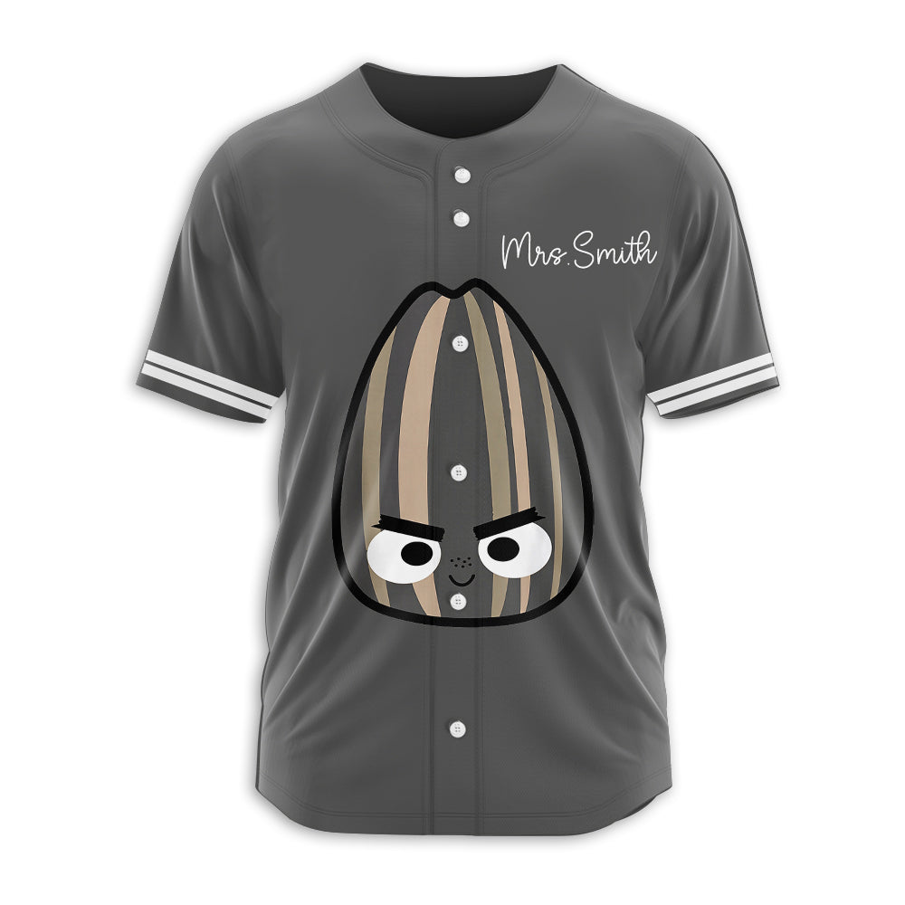 Personalized Name Potatoes Seeds Eggs Teacher Baseball Jersey