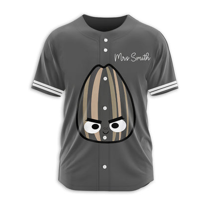 Personalized Name Potatoes Seeds Eggs Teacher Baseball Jersey