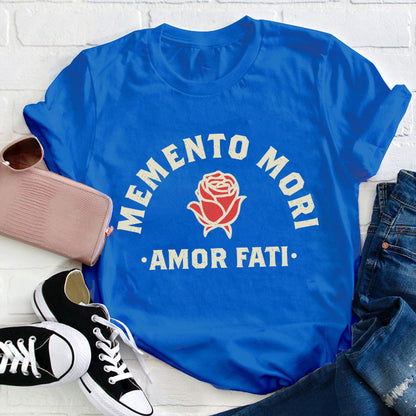 Memento Mori Amor Fati Teacher T-Shirt