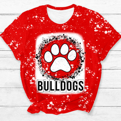 Personalized School Mascot Leopard Paw Teacher Printed Super Soft T-Shirt