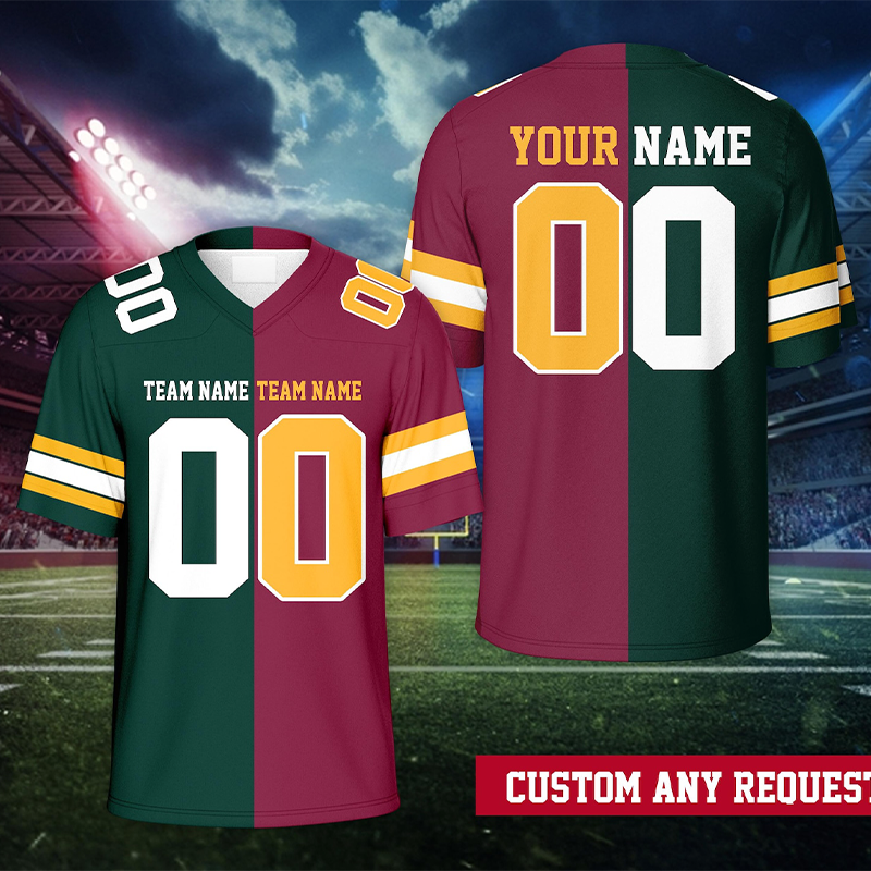 Personalized Name And Number Split Teacher Mesh Jersey