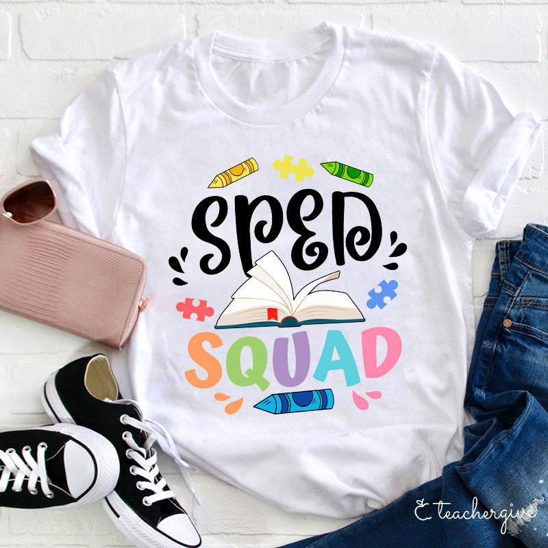 Sped Squad Book   T-Shirt