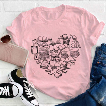 Read Many Books Teacher T-Shirt