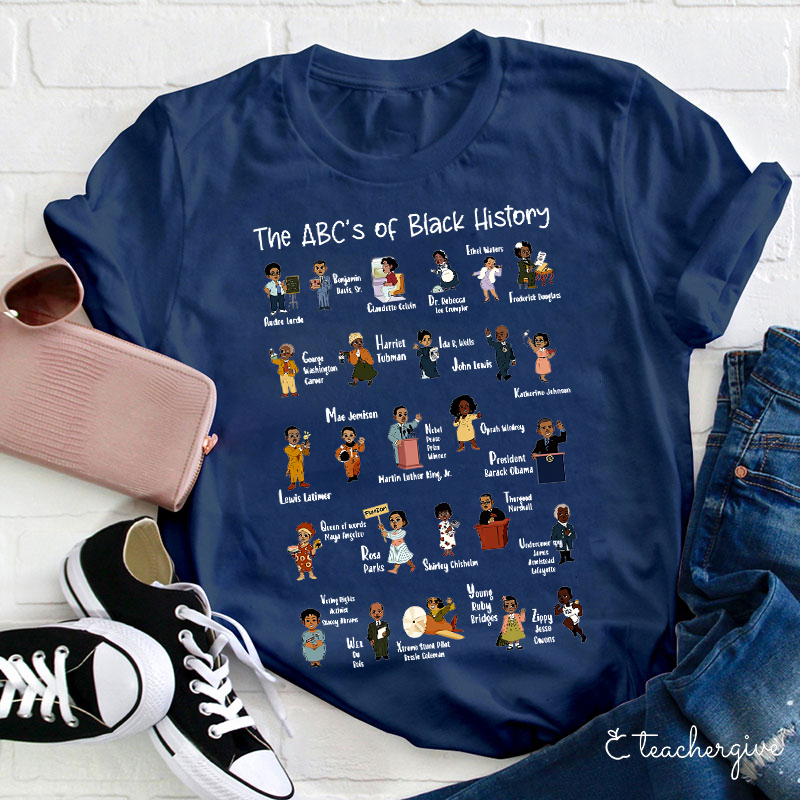 The ABC's Of Black History Teacher T-Shirt