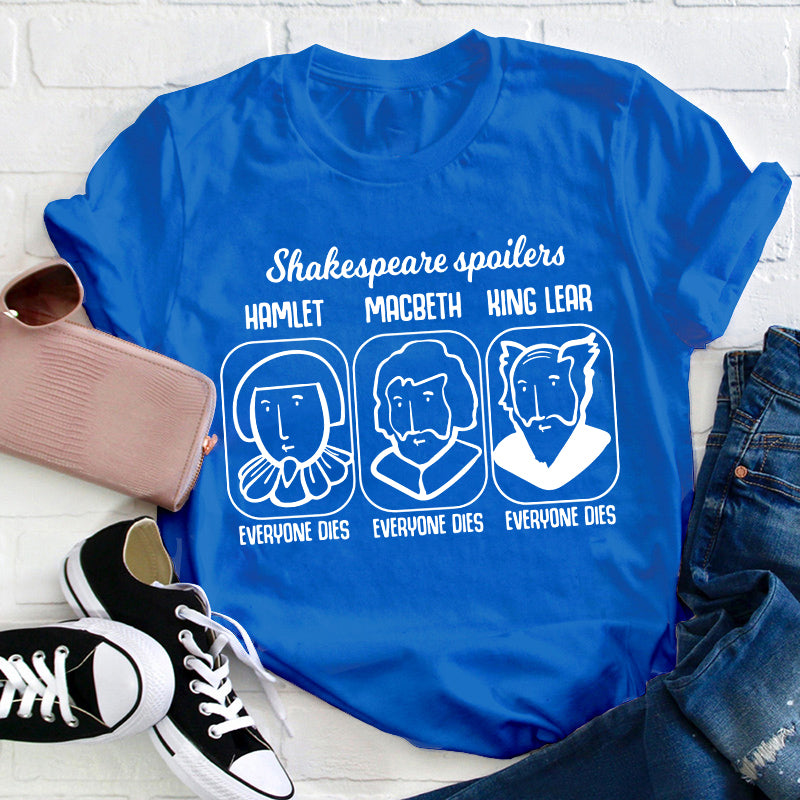 Funny Literature Spoilers Teacher T-Shirt