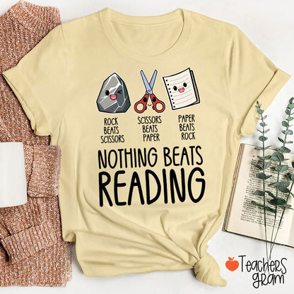 Nothing Beats Reading Teacher T-Shirt