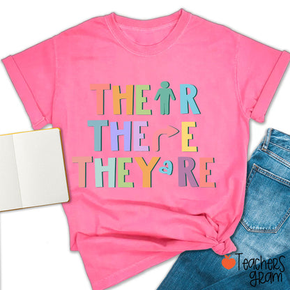 Their There They're English Teacher T-Shirt