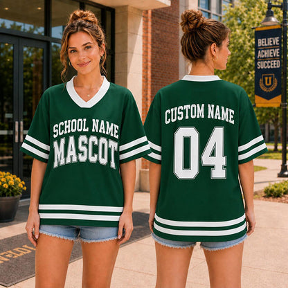 Personalized School Name Mascot Name And Number Teacher Mesh Jersey