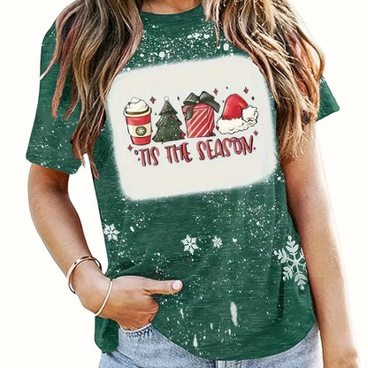 Tis The Season Teacher Printed Super Soft T-Shirt