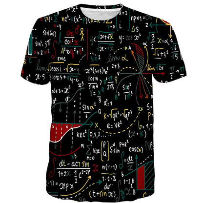 Printed Full Of Mathematical Formulas Teacher Printed Super Soft T-Shirt
