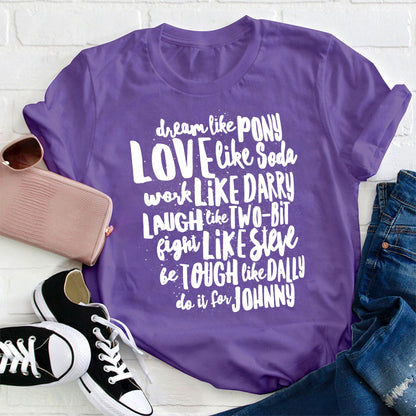 Famous Book Character Names Teacher T-Shirt