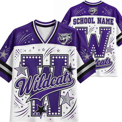 Personalized Mascot Sport Letter Print Teacher Mesh Jersey