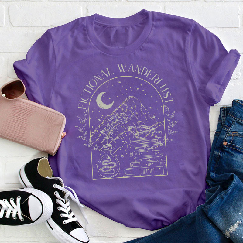 Fictional Wanderlust Teacher T-Shirt