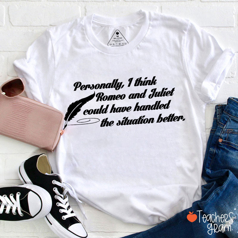 Funny Literature I Think Love Teacher T-Shirt