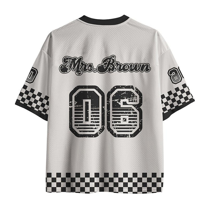 Personalized Mascot School Spirit Game Day Teacher Mesh Jersey