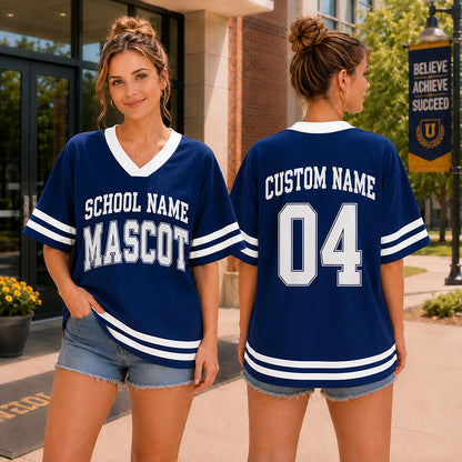 Personalized School Name Mascot Name And Number Teacher Mesh Jersey