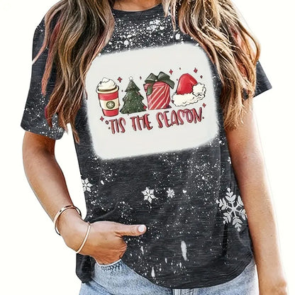 Tis The Season Teacher Printed Super Soft T-Shirt