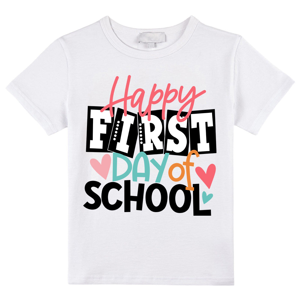Happy First Day Of School Heart Class T-Shirt