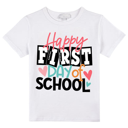 Happy First Day Of School Heart Class T-Shirt