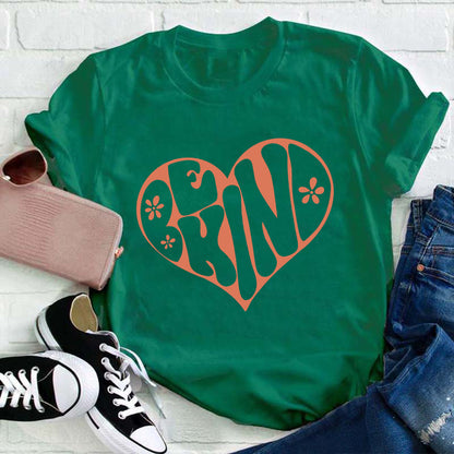 Be Kind Heart Teacher T-Shirt