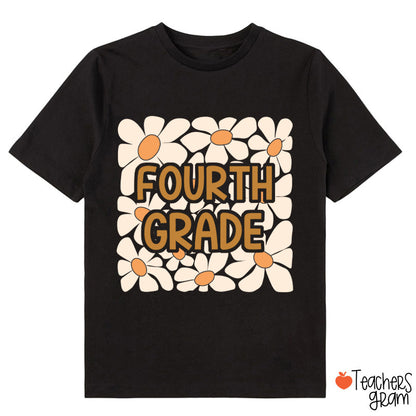 Personalized Yellow Daisy Grade Class T-Shirt