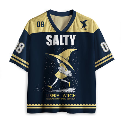 Personalized Liberal Witch Radicalized By Basic Decency Teacher Mesh Jersey