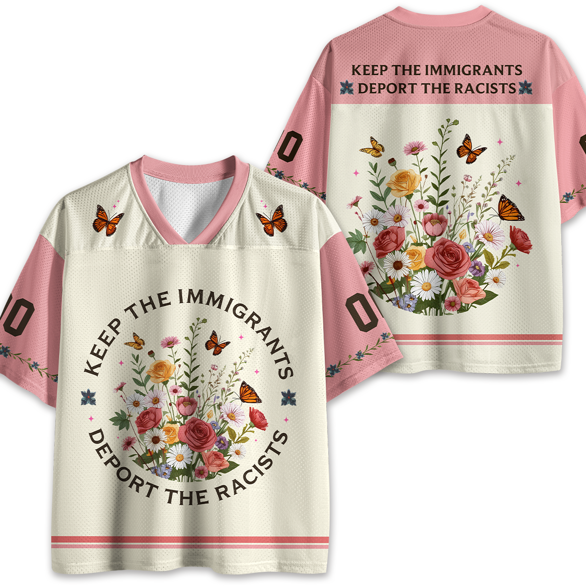 Keep Tne Immigrants Deport The Racists Teacher Mesh Jersey