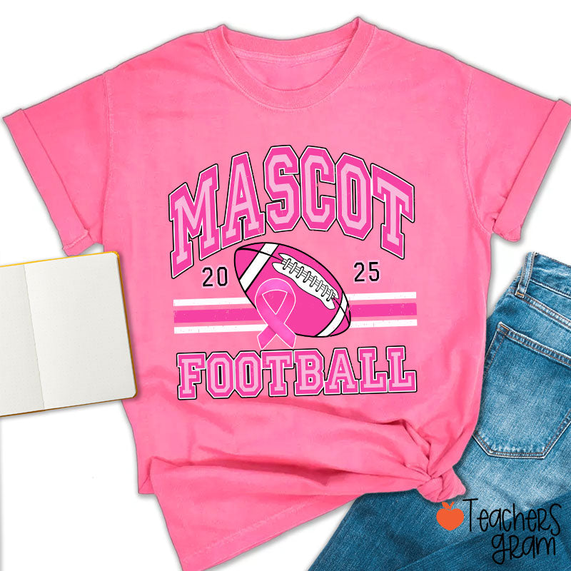 Personalized Mascot And Sport Breast Cance Teacher T-Shirt