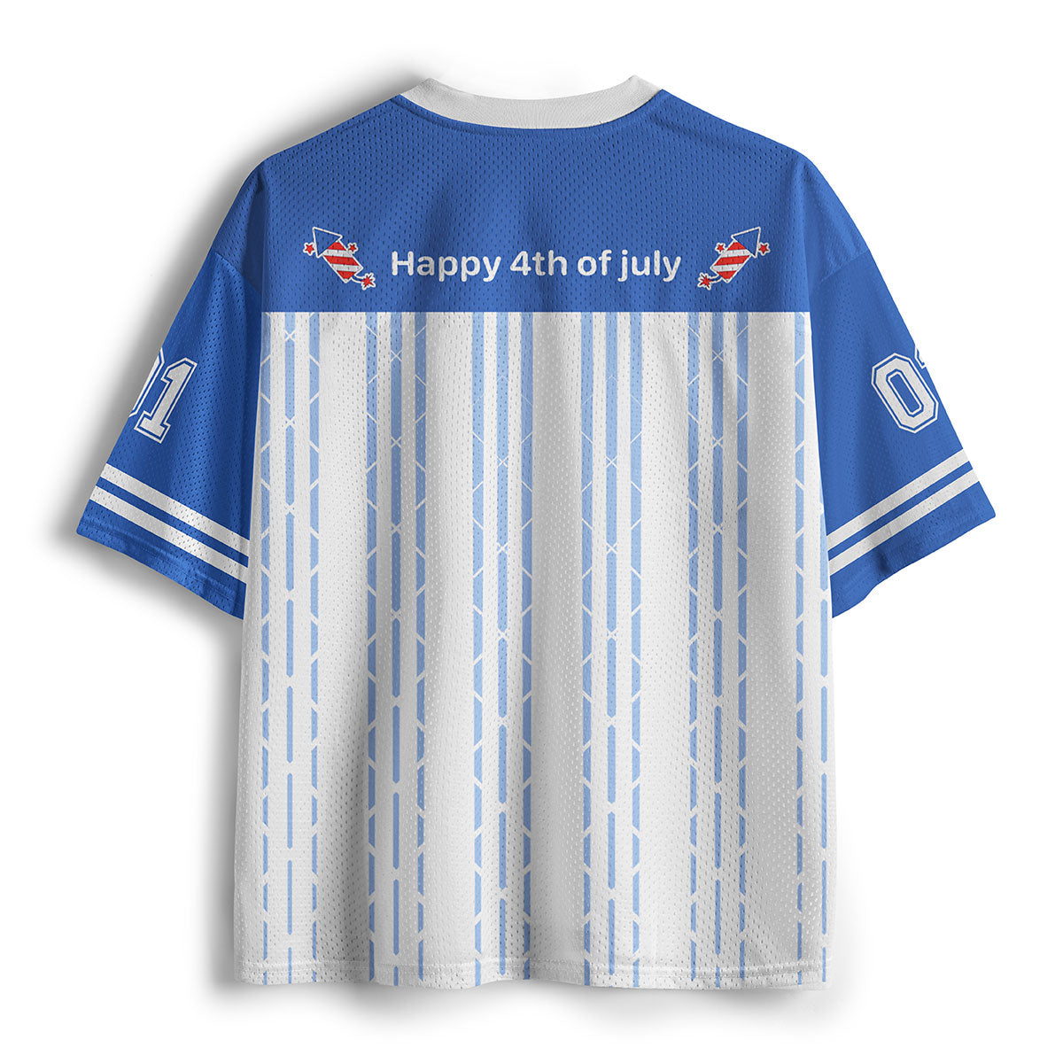 Happy The Fourth Of July Independence Day Teacher Mesh Jersey