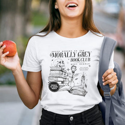 Morally Grey Book Club Teacher T-Shirt