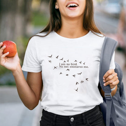 I Am No Bird No Net Ensnares Me Teacher T-Shirt