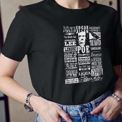 Poems Quotes Raven Literature Teacher T-Shirt