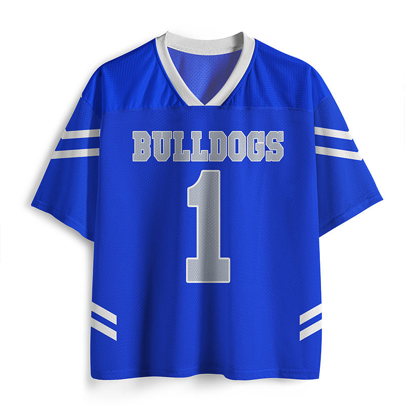 Personalized Mascot And Number Game Day Teacher Mesh Jersey
