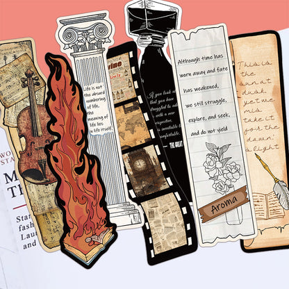 30 Pieces Vintage Reading Themed Teacher Bookmarks
