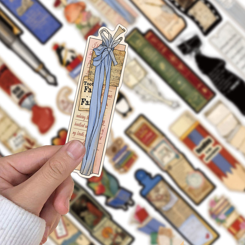 30 Pieces Vintage Reading Themed Teacher Bookmarks