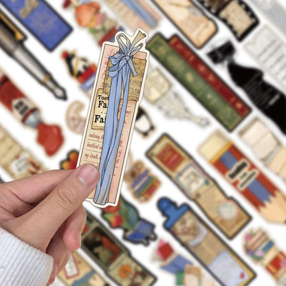 30 Pieces Vintage Reading Themed Teacher Bookmarks