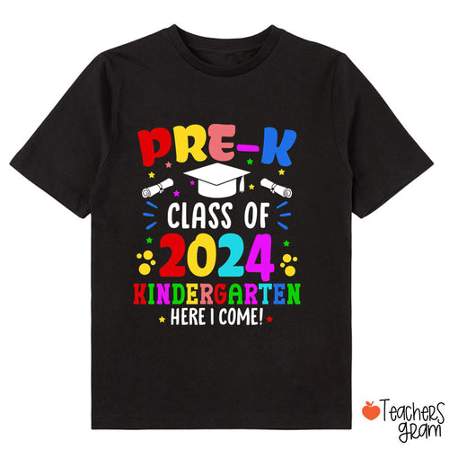 Personalized Grade Graduate Here I Come Class T-Shirt