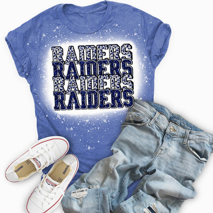 Personalized Mascot Leopard Print Letters Teacher Printed Super Soft T-Shirt